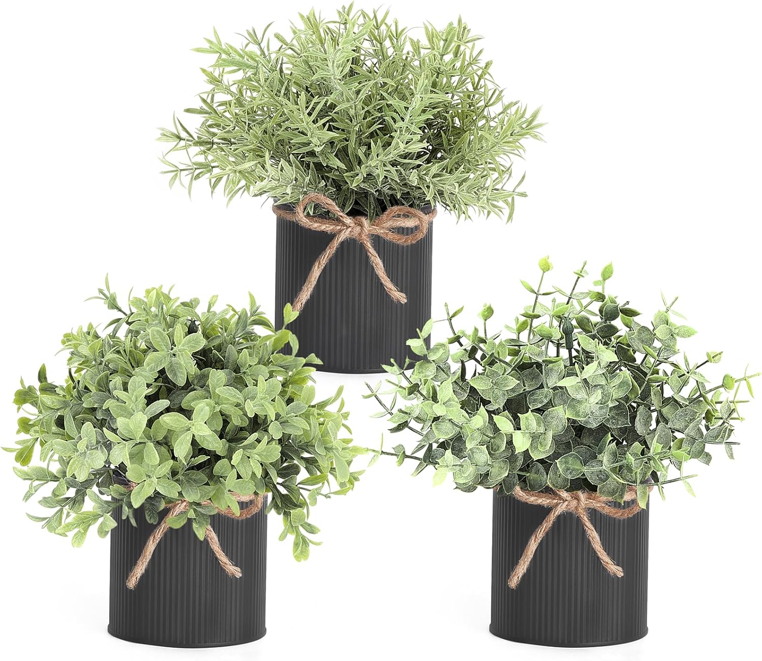 Farmhouse Black Artificial Plant — 3" — Black