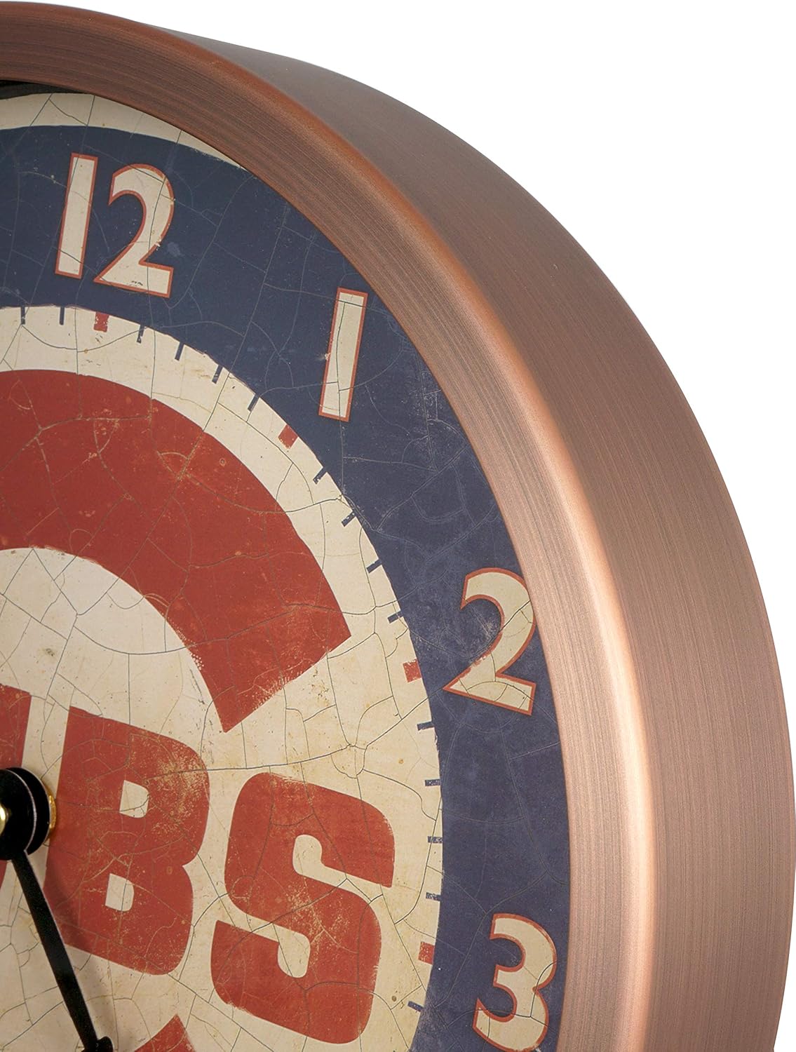 Vintage Mid-Century Gold Wall Clock — 12" - View 4