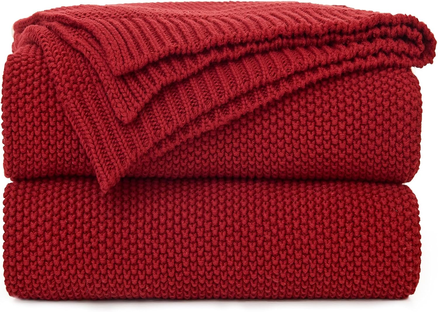 Knit Beige Throw Pillow — 60" — 50"x60"