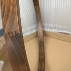 Round Wood Wall Mirror — 6" - View 6