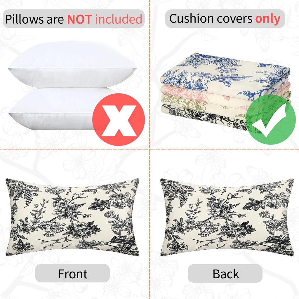 Velvet Boho Black Throw Pillow — 20" - View 4