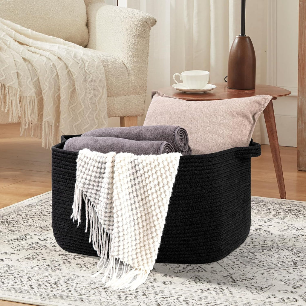 Boho Black Throw Pillow — 19.7" - View 3