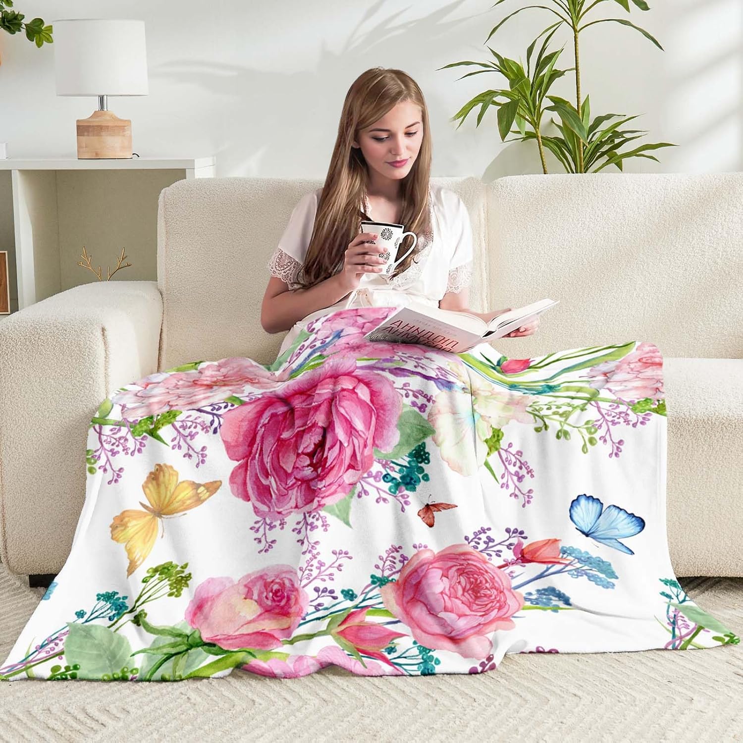 Beige Throw Pillow — 50" - View 5