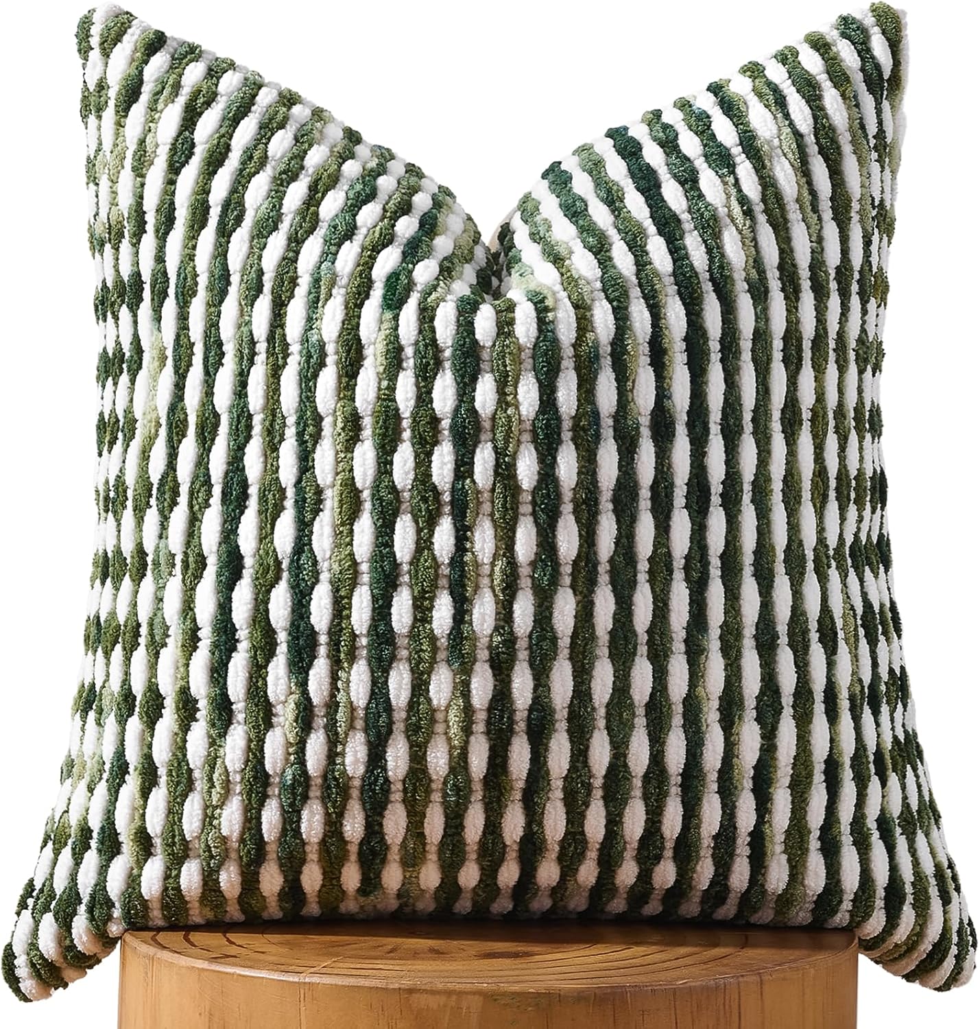 Tufted Boho Black Pillow Cover — 18" — 18" x 18" (Pack of 1)