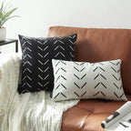 Boho Black Throw Pillow Cover — 18" - View 2