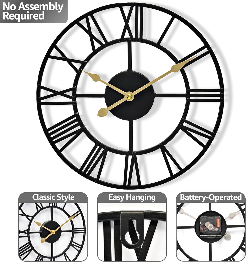 Battery Operated Black Wall Decor — 24" - View 3