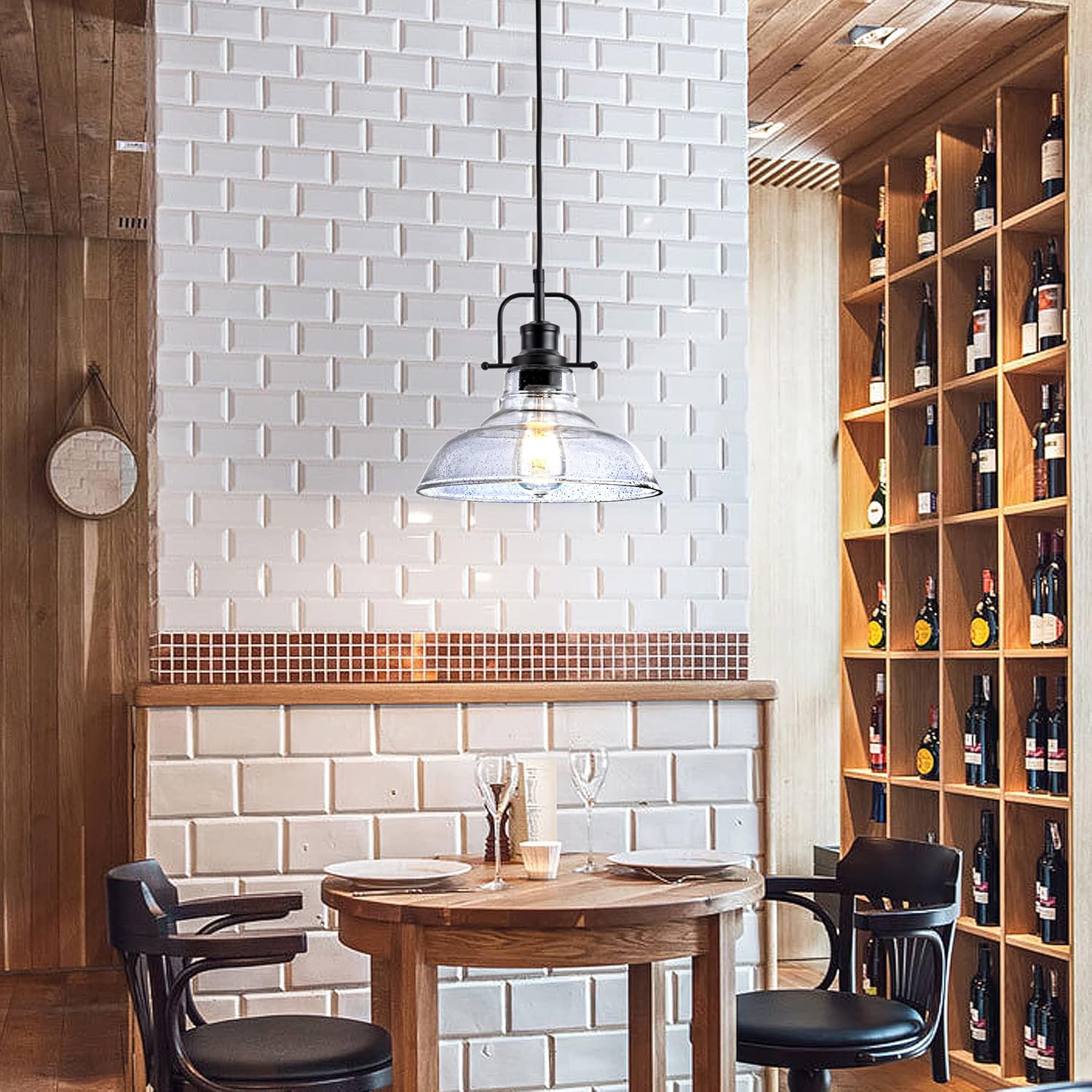 Adjustable Black Pendant Light - View 8
