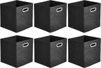 Beige Storage Bin — 10.5" — Black
