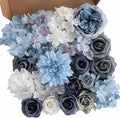 Blue Artificial Flowers — White Blue Rose