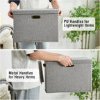 Beige Storage Bin — 17" - View 4