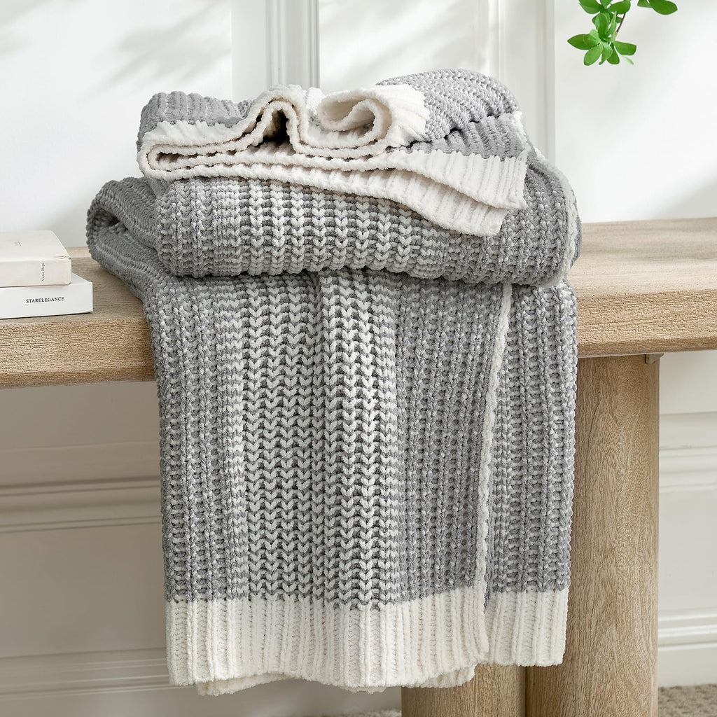 Knit Luxe Beige Throw Pillow — 50"