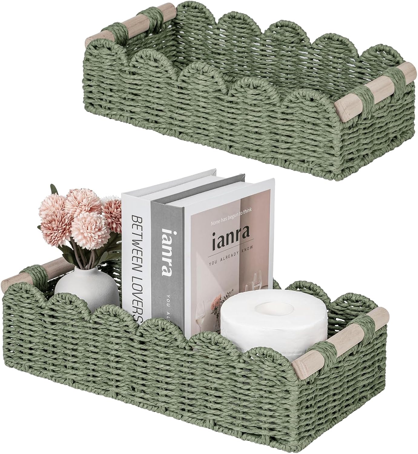 Beige Basket — Green