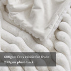 Beige Throw Pillow — 55" - View 3