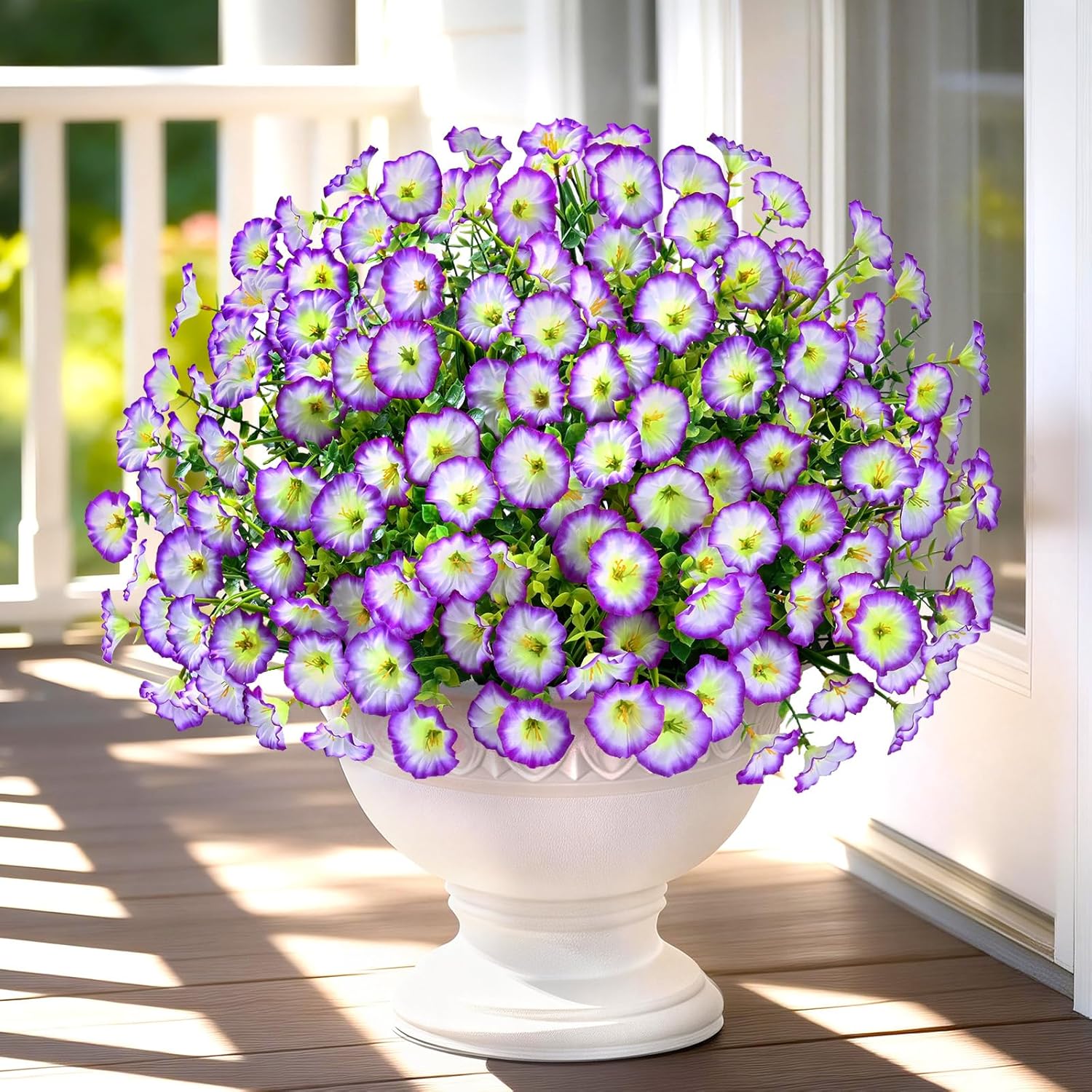 Pink Artificial Flowers — Purple/White