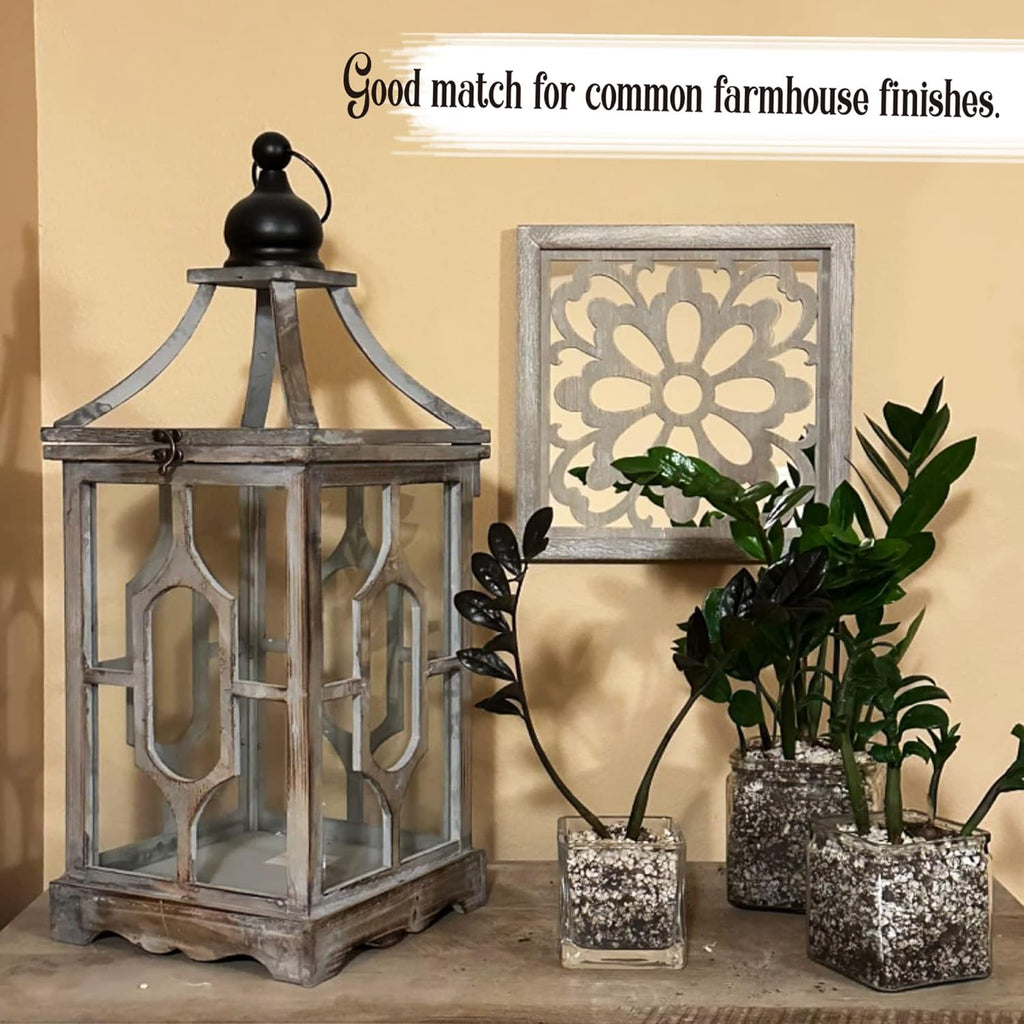 Farmhouse Glass Wall Mirror — 12" - View 2