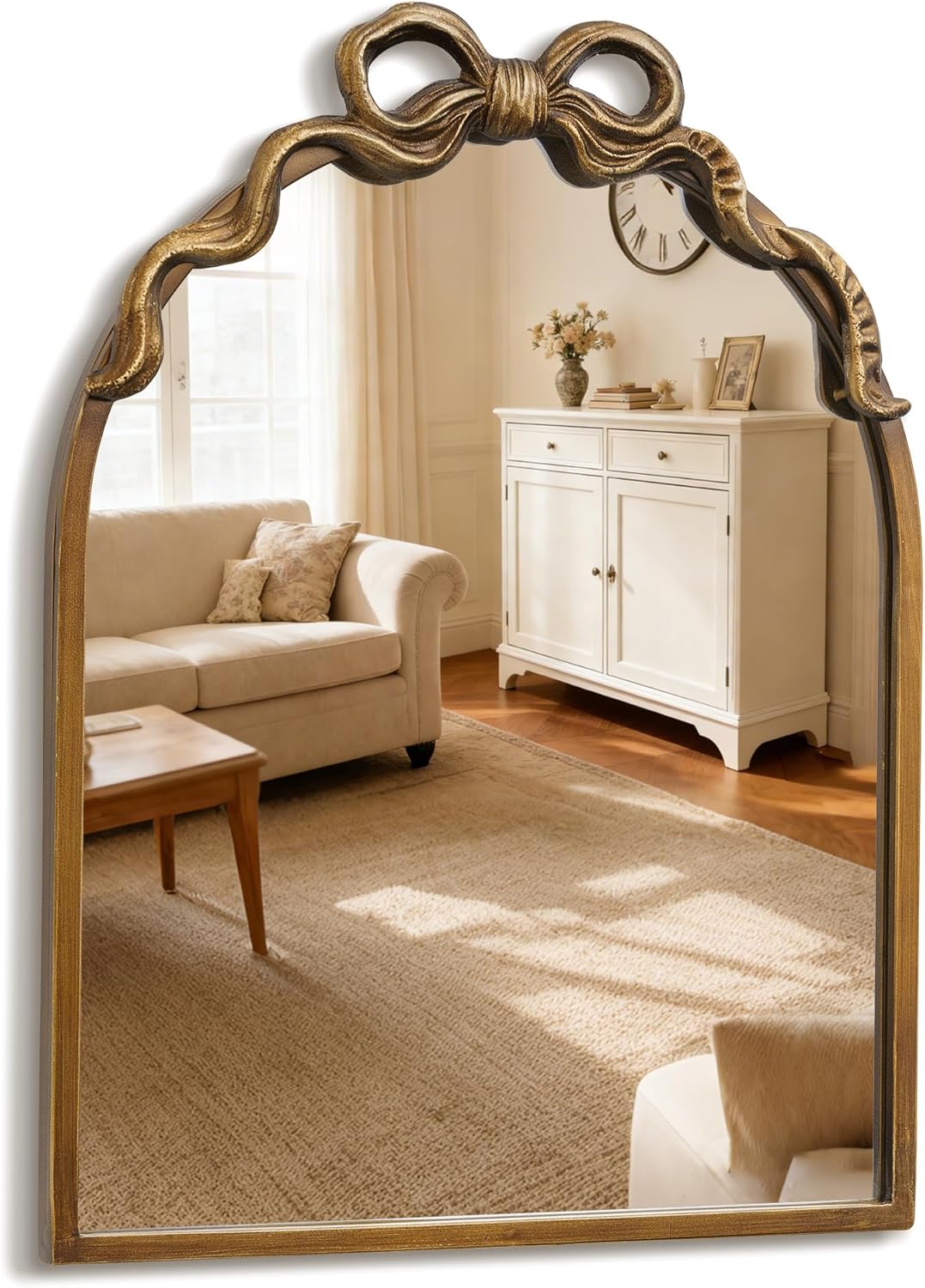 Vintage Luxe Gold Mirror — 30" — 17"L x 13"W