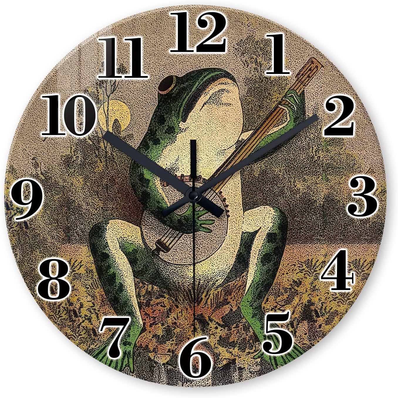 Battery Operated Black Wall Clock — 16" — 14 Inch
