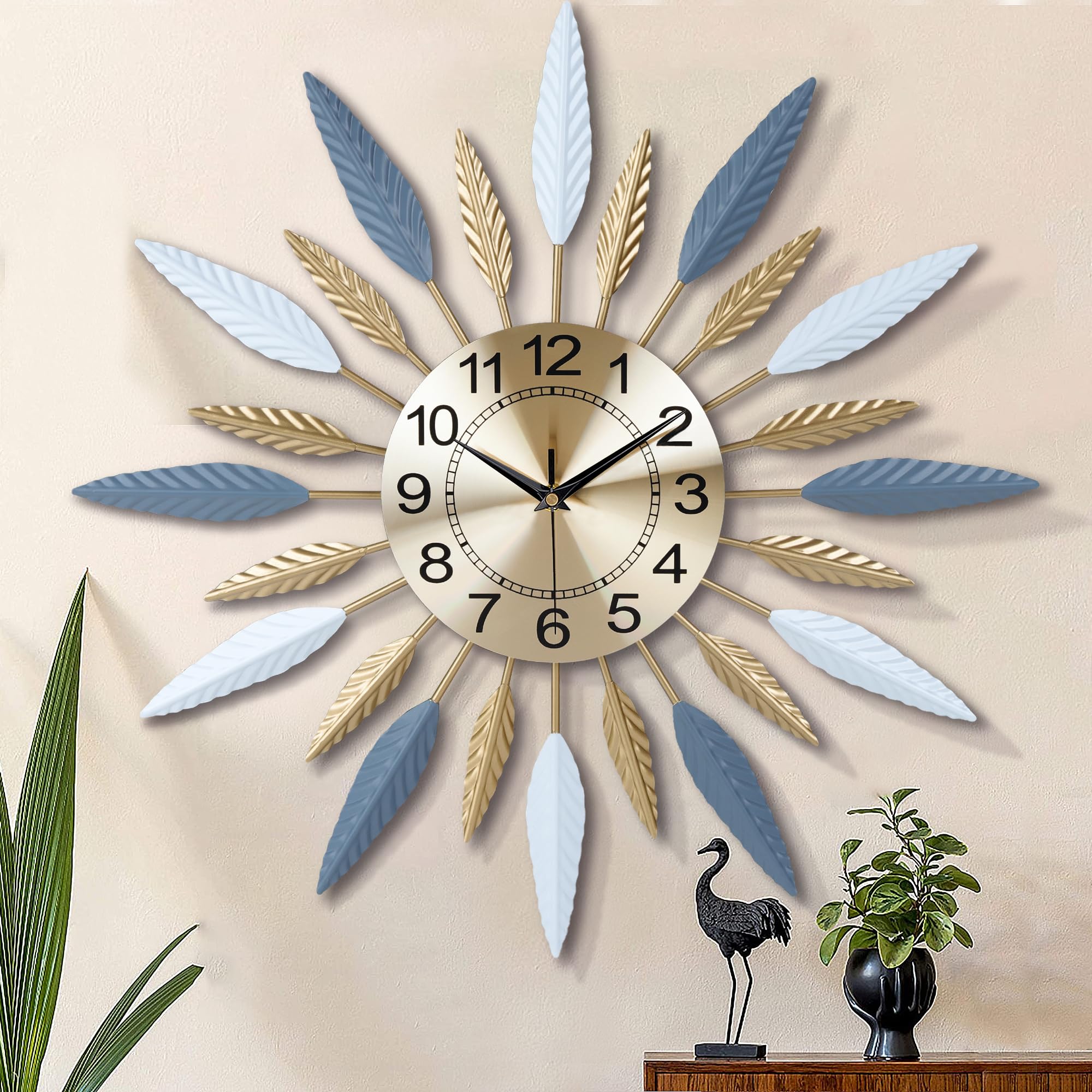 Battery Operated Mid-Century Wall Clock — 23"