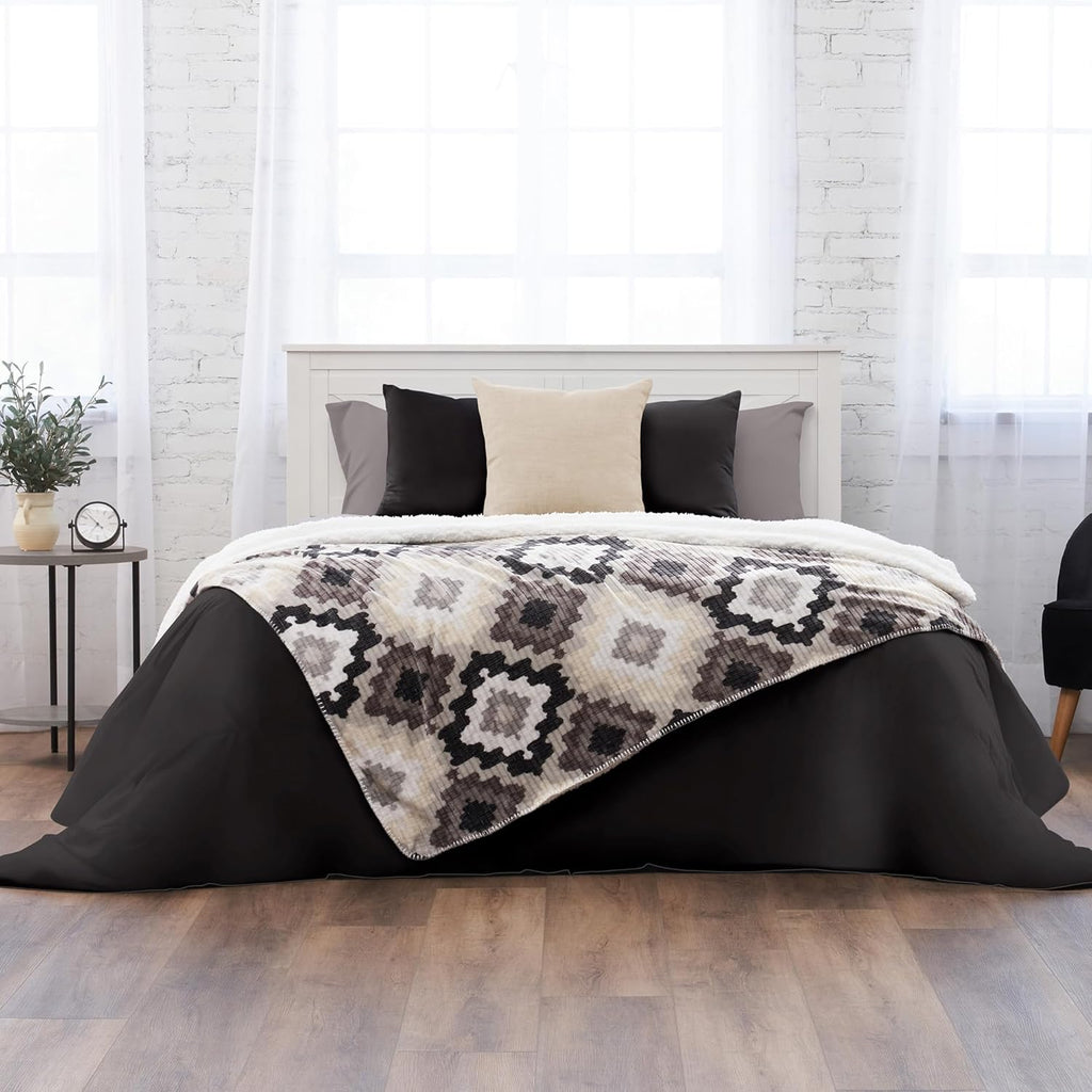 Beige Throw Pillow — 50" — Throw (50" x 60")
