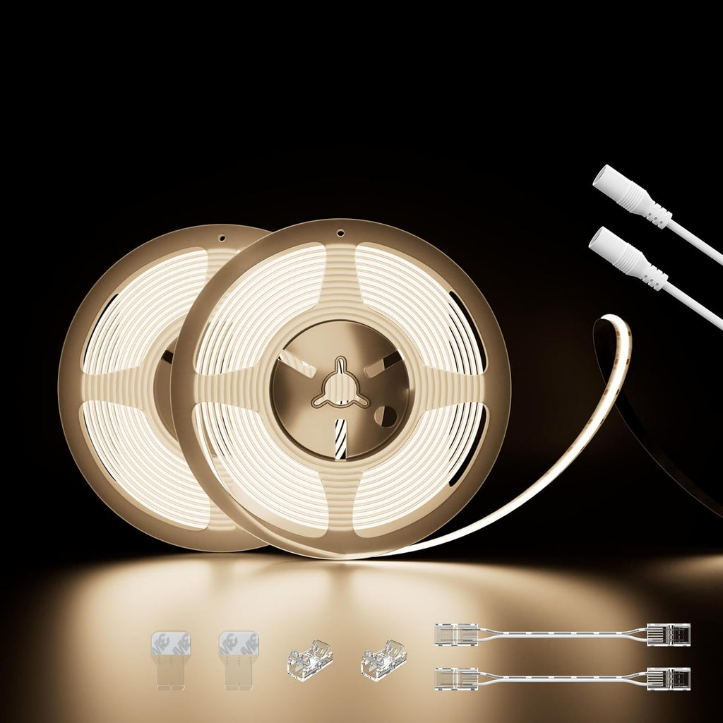 Metal LED Strip Lights — 4000K/48ft