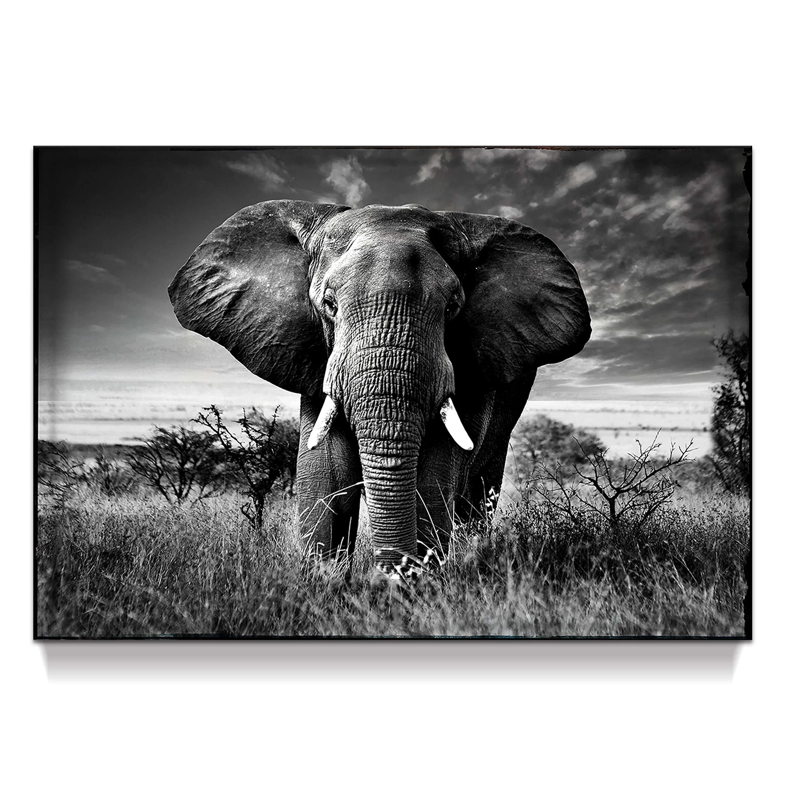 Farmhouse Black Wall Art — 16"