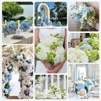 Blue Artificial Flowers — 19.6" - View 9