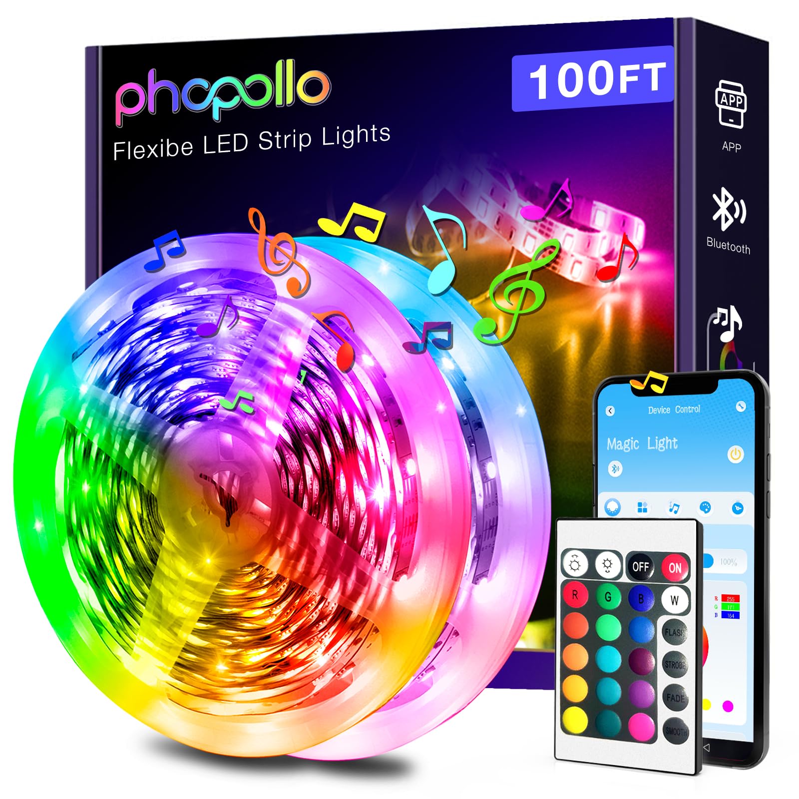 Color Changing Metal LED Strip Lights