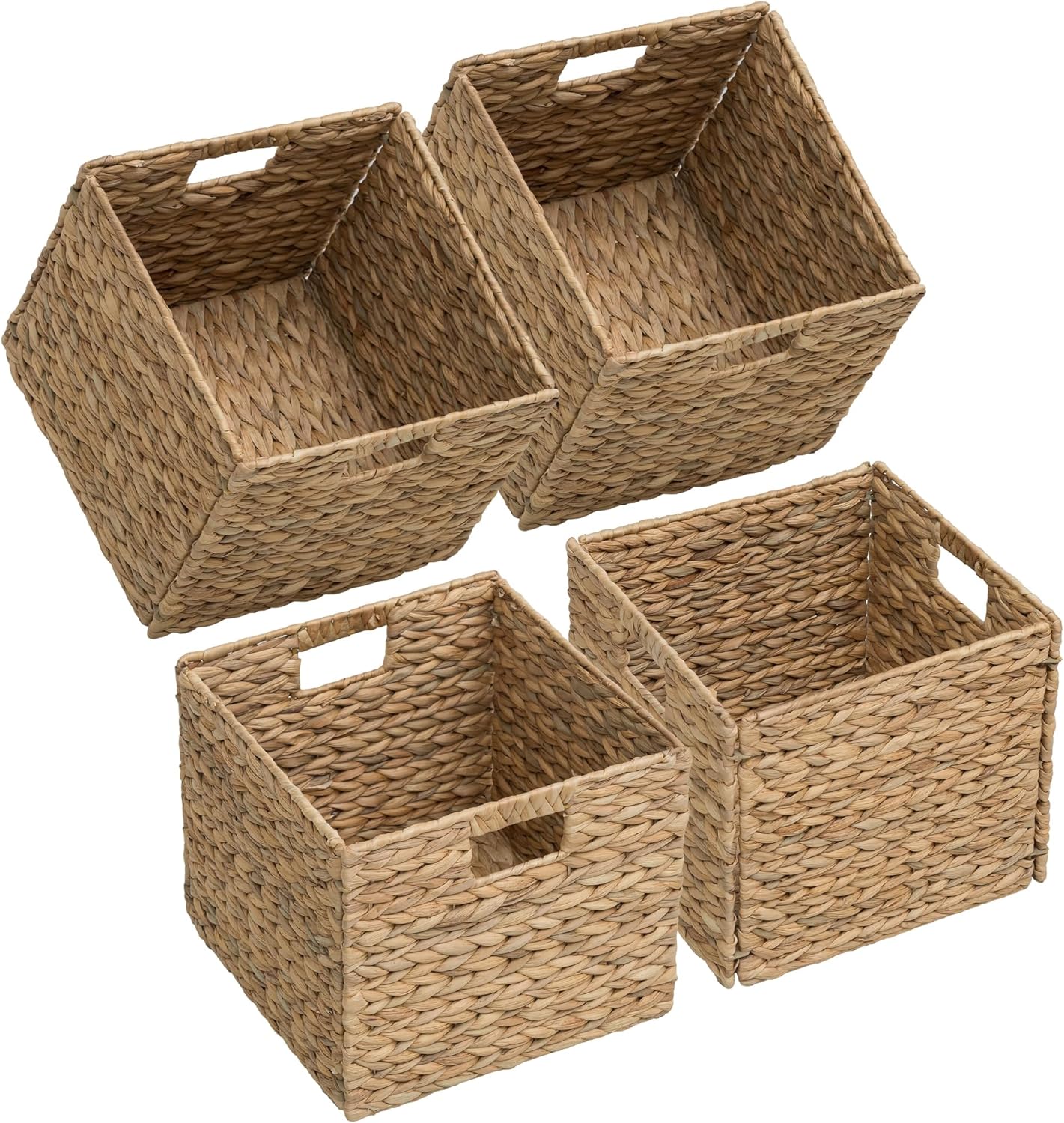 Boho Metal Storage Basket — 12" — 11"x11"x10"