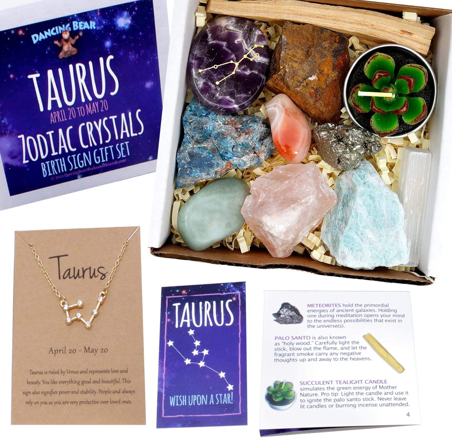 Scented Luxe Wood Candle — Taurus