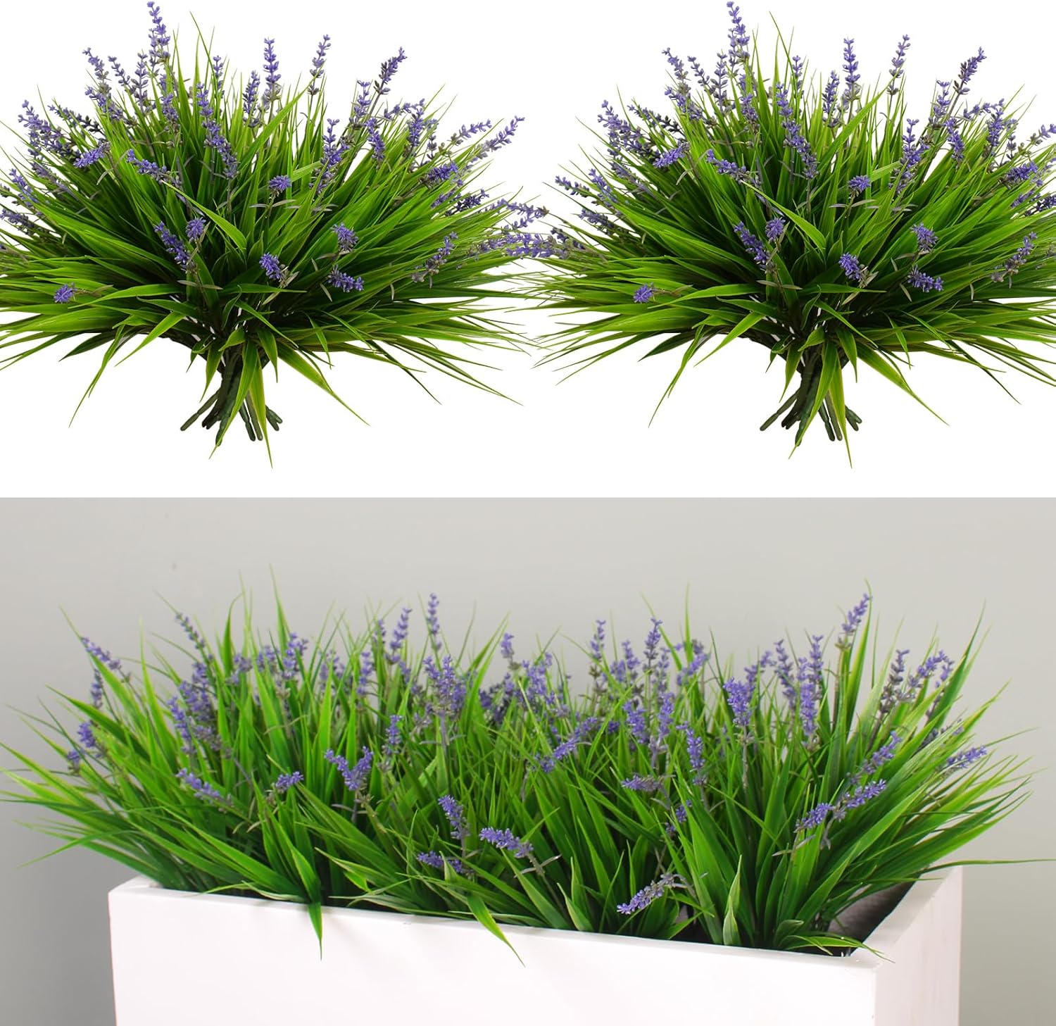 Green Artificial Flowers — Purple Flowers