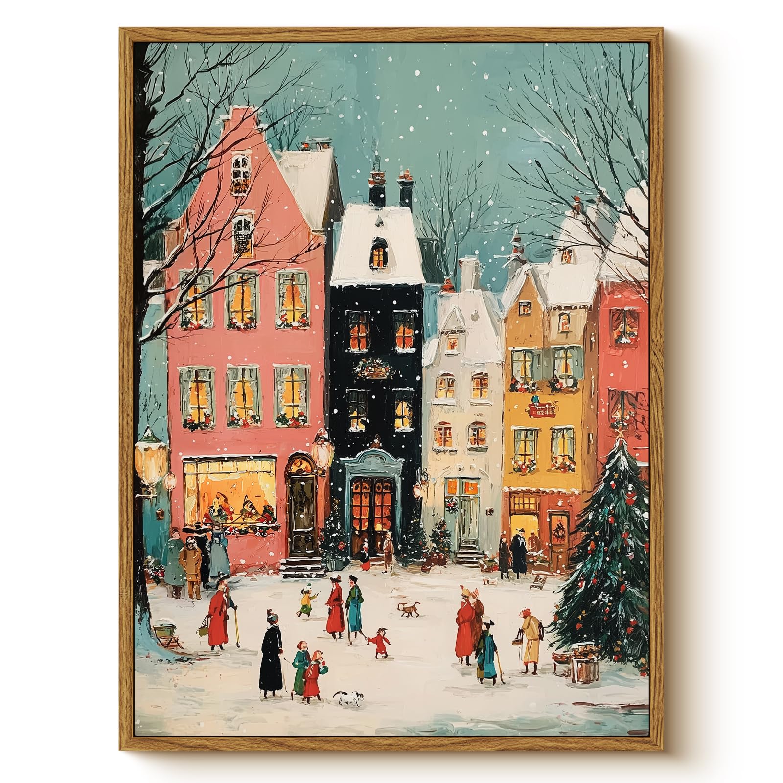 Framed Farmhouse White Wall Art — 16"