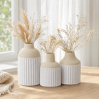 Boho Beige Decorative Vase — Set of 3 - View 8
