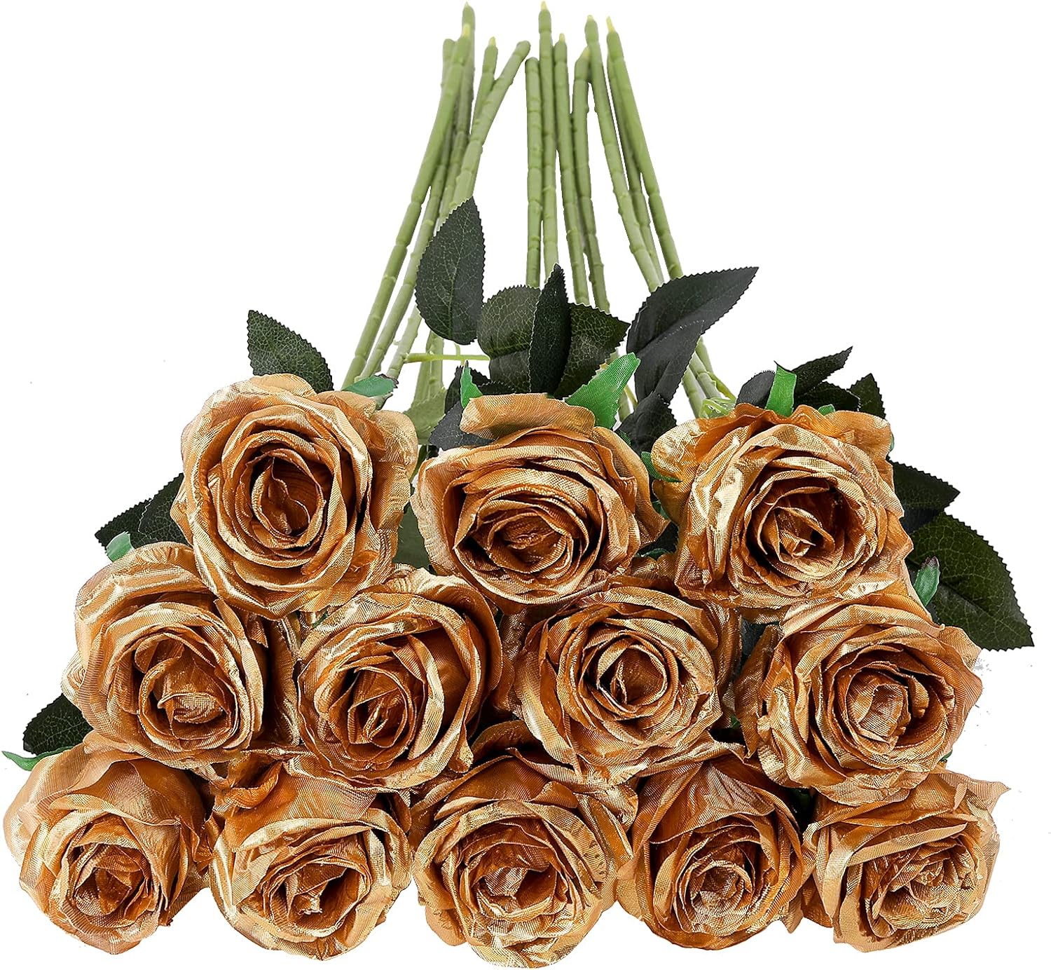 Black Artificial Flowers — Gold