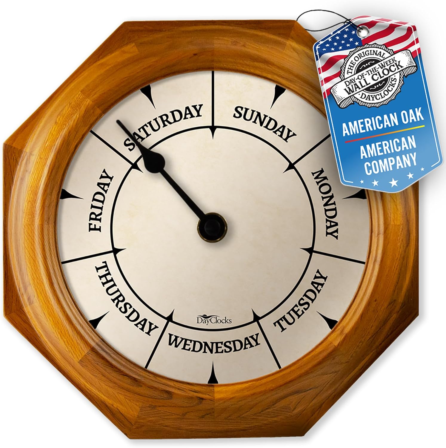 Brown Wall Clock — 14" — 10"