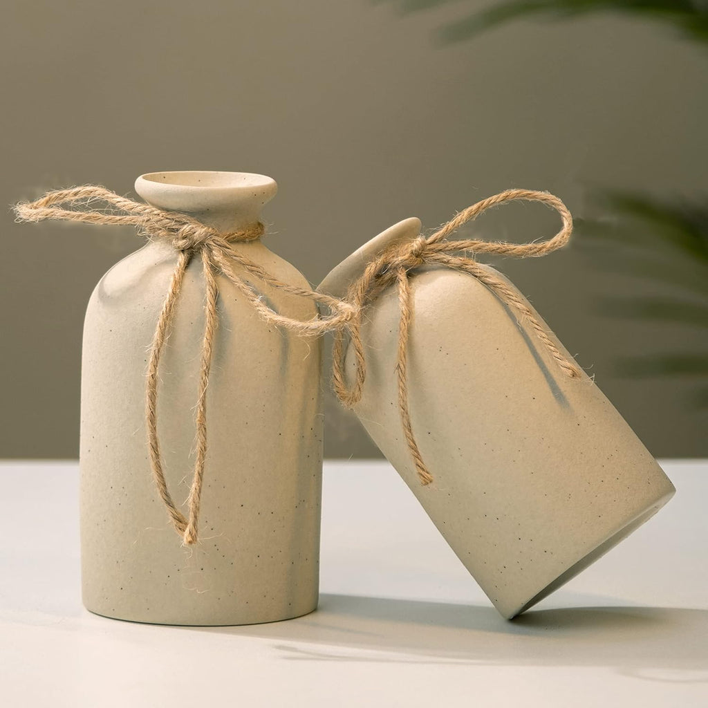 Boho Beige Vase Set - View 7