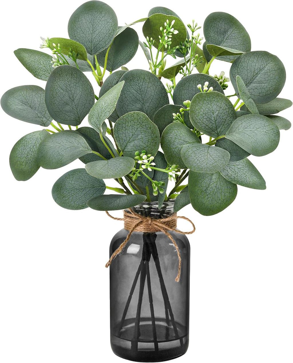 Farmhouse Black Artificial Plant — 13.5" — Black-green