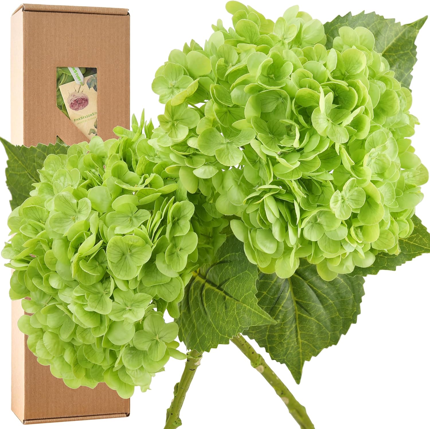 Blue Artificial Flowers — Paris Green (2 Stems)