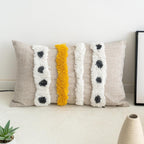 Tufted Boho Fabric Throw Pillow Cover — 20" - View 8