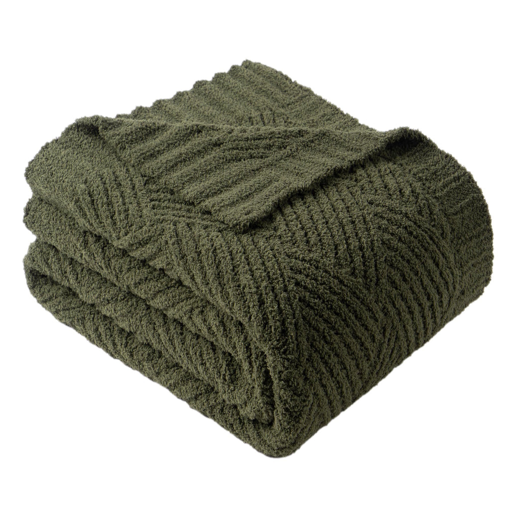 Knit Beige Throw Pillow — 50"