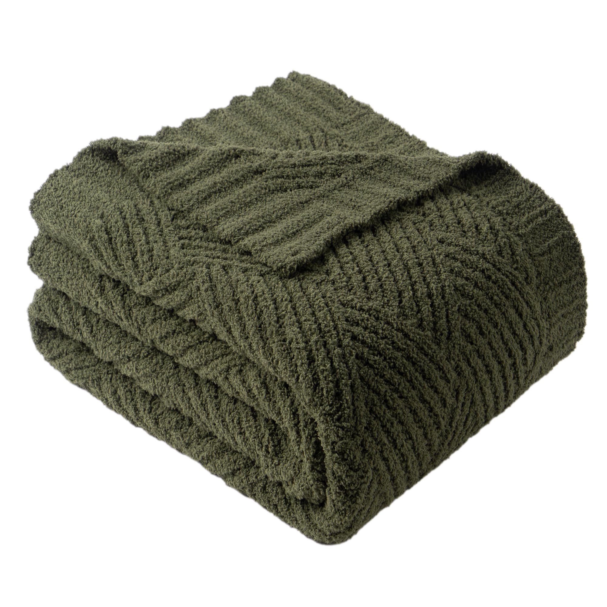 Knit Beige Throw Pillow — 50"