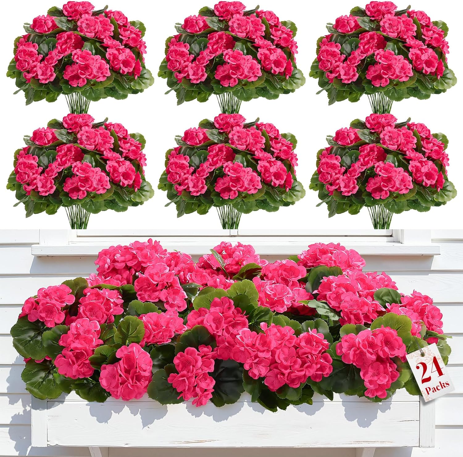 Pink Artificial Plant — Deep Pink