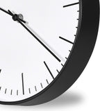 Battery Operated Black Wall Clock — 10" - View 2