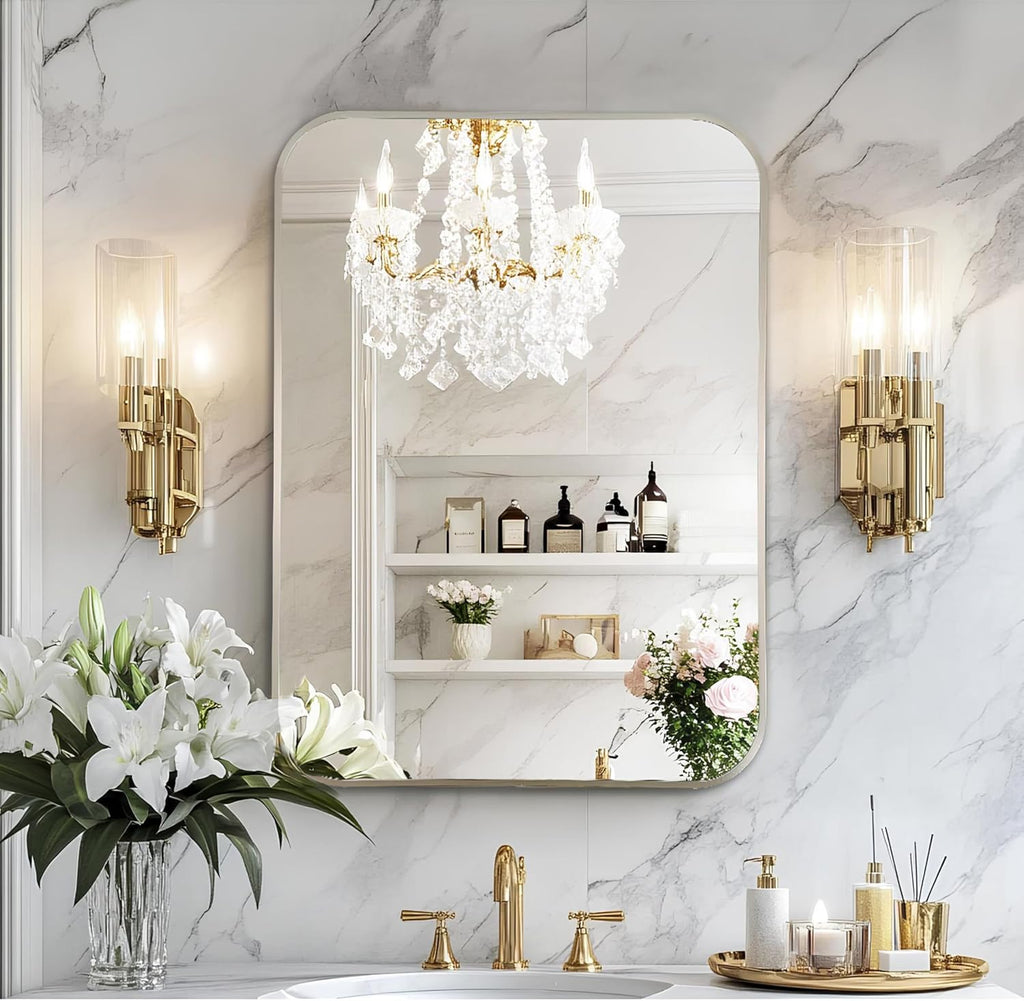 Luxe Black Wall Mirror — 36" — 20"L x 16"W