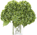Blue Artificial Flowers — 22" — Dark Green
