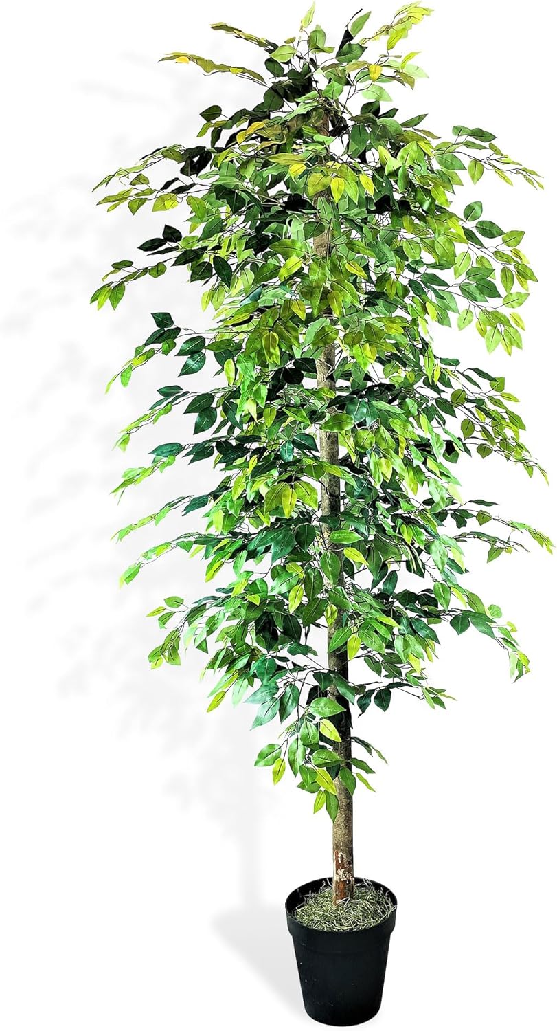 Black Faux Plant — Black Plastic