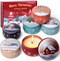 Soy Wax Scented Candle — 6 Pack Christmas Candles