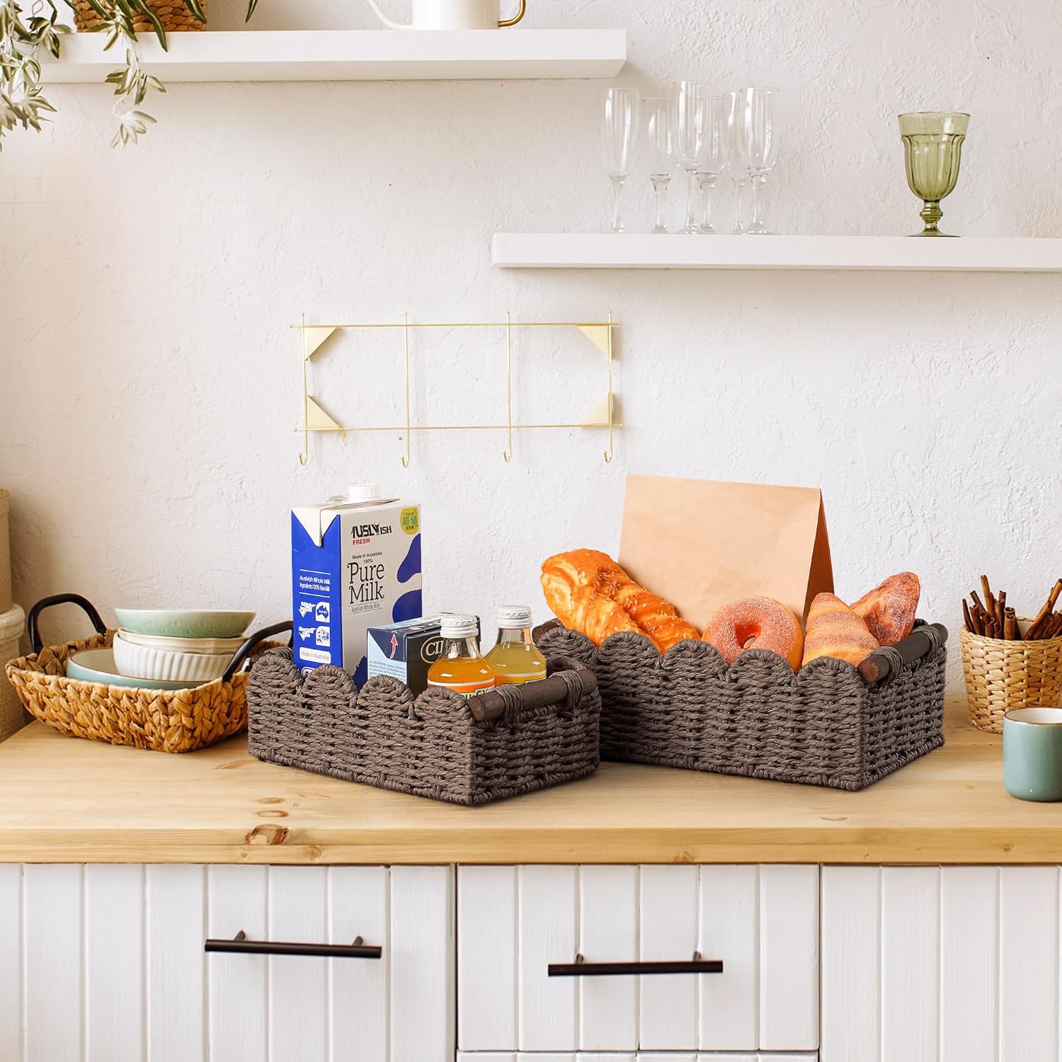 Beige Storage Basket - View 6
