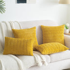 Lumbar Boho Beige Throw Pillow Cover — 20" - View 4