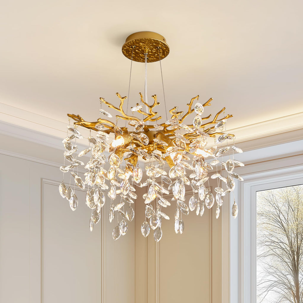 Round Luxe Black Chandelier — 6-Light