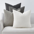 Boho Beige Throw Pillow Cover — 24"